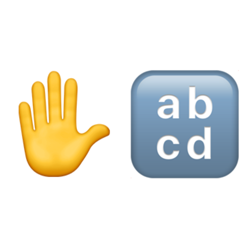 ✋🔡 Emoji Domain iOS rendering